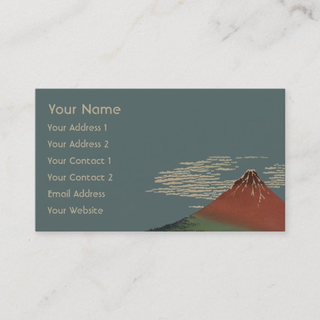 Gaifū Kaisei by Hokusai Katshushika Business Card (Front)