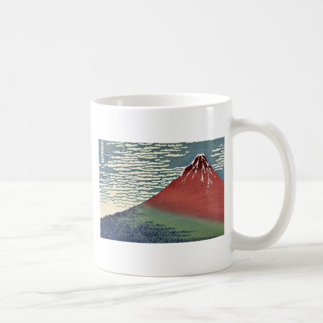 Gaifu kaisei by Katsushika, Hokusai Ukiyoe Coffee Mug (Right)