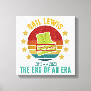 Gail Lewis, We Salute You, The End Of An Era Signi Canvas Print