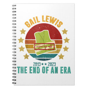 Gail Lewis, We Salute You, The End Of An Era Signi Notebook