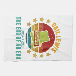 Gail Lewis, We Salute You, The End Of An Era Signi Tea Towel