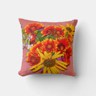 Gaillardia Flower Mix Pillow