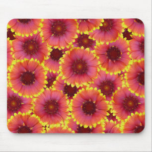 Gaillardia Seamless Pattern Mouse Mat