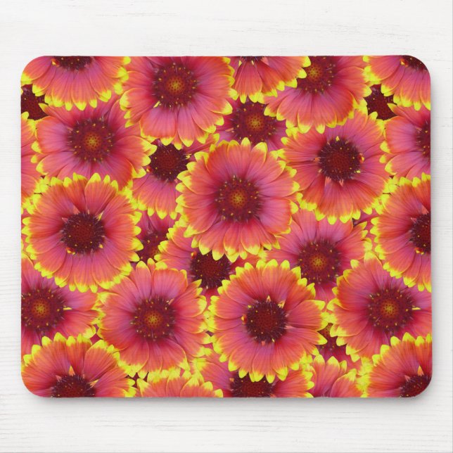 Gaillardia Seamless Pattern Mouse Mat (Front)