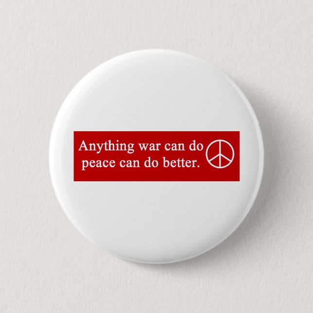 gail's peace design 6 cm round badge (Front)