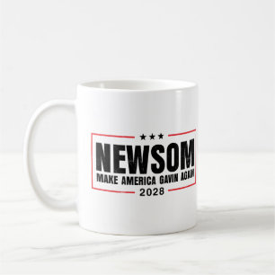 Gain Newsom, Make America Gavin Again Presidential Coffee Mug