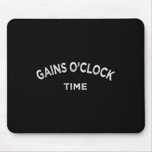 Gain O'clock Time Funny Powerlifting Bodybuilding  Mouse Mat
