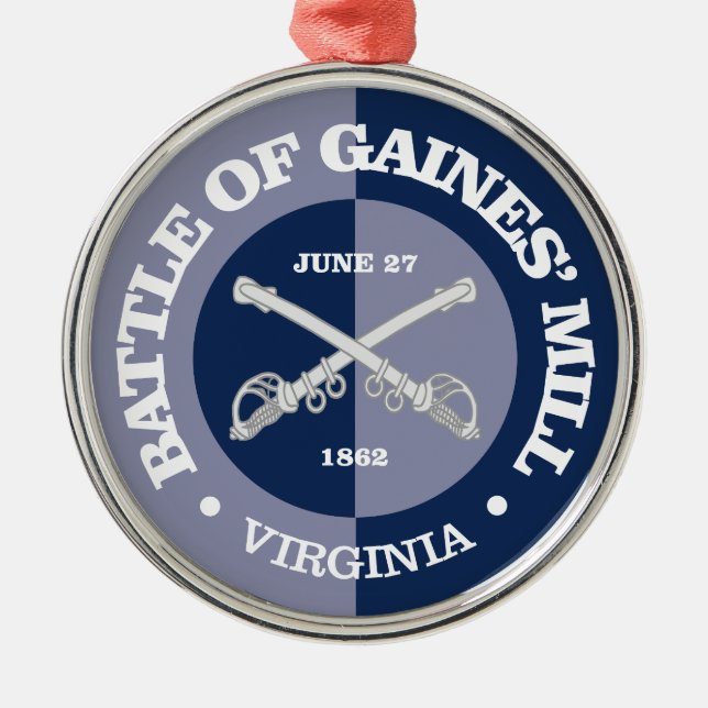 Gaines' Mill (B&G) Metal Tree Decoration (Front)