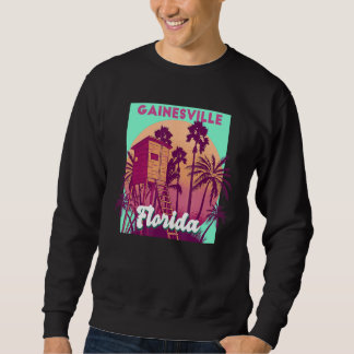Gainesville FL Florida vintage retro ocean scene b Sweatshirt