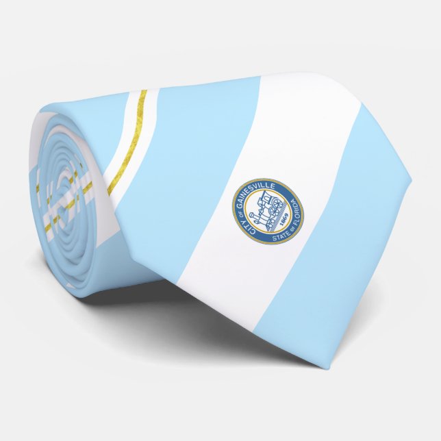 Gainesville (Florida) city flag Neck Tie (Rolled)