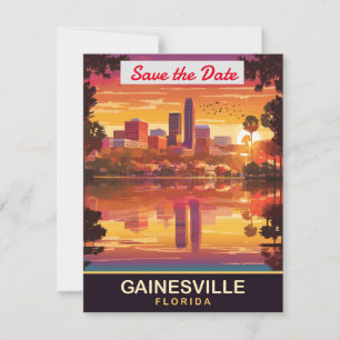 Gainesville Florida Skyline Wedding Invitation
