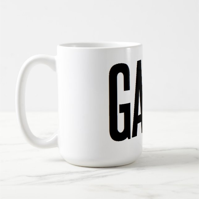 Gainz workout exercise weightlifting quote coffee mug (Left)