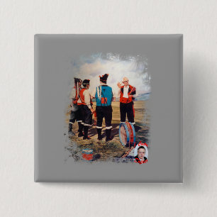 Gaiteros/Gaiteiros/Pipers 15 Cm Square Badge