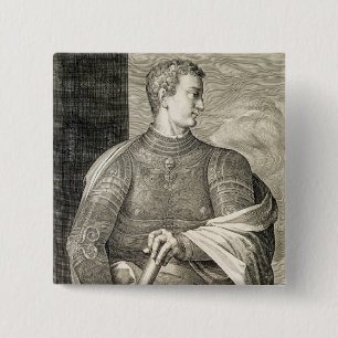 Gaius Caesar 'Caligula' (12-41 AD) Emperor of Rome 15 Cm Square Badge
