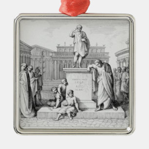 Gaius Gracchus Weeping Before his Father's Metal Tree Decoration