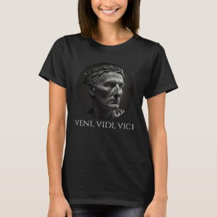 Gaius Julius Caesar Veni Vidi Vici Latin Quote T-Shirt