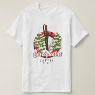 Gaiziņkalns Latvia ski logo T-Shirt