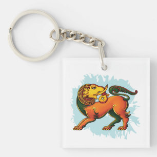 Gajasinha – Mythical Guardian of Strength Key Ring