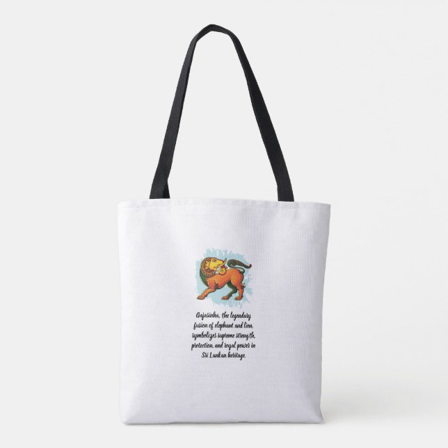 Gajasinha – Mythical Guardian of Strength Tote Bag (Back)