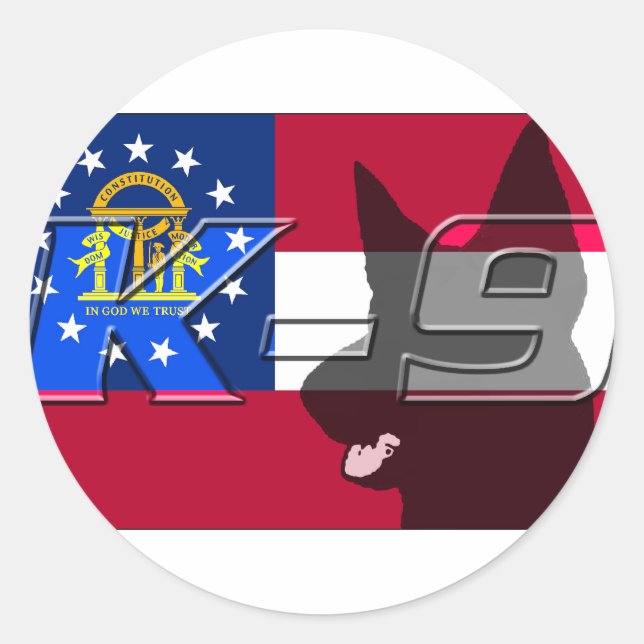 GAK9 CLASSIC ROUND STICKER (Front)