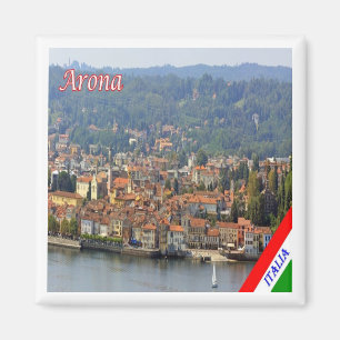 GAL005 ARONA Lake Maggiore, Italy, Fridge Magnet