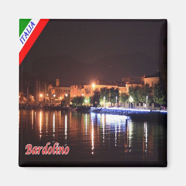 GAL007 BARDOLINO - Lake Garda - Italy - Fridge Magnet (Front)