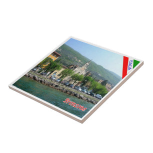 GAL018 BRENZONE, Lake Garda, Italy, Tile