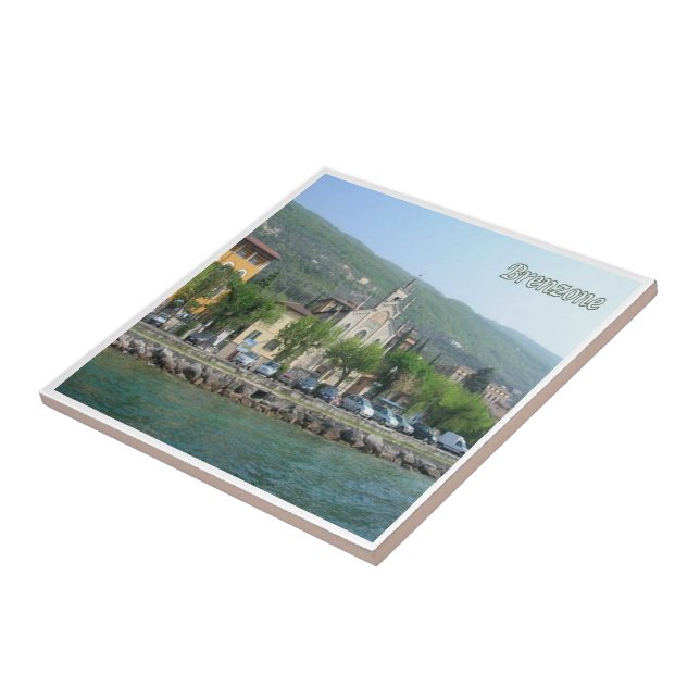 GAL019 BRENZONE, Lake Garda, Italy, Tile (Side)