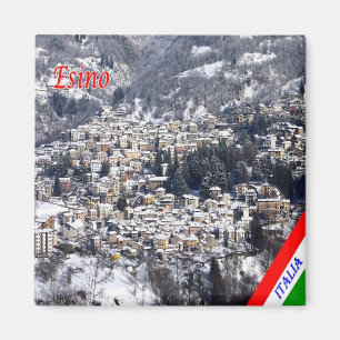 GAL038 ESINO Lake Lecco, Italy, Fridge Magnet