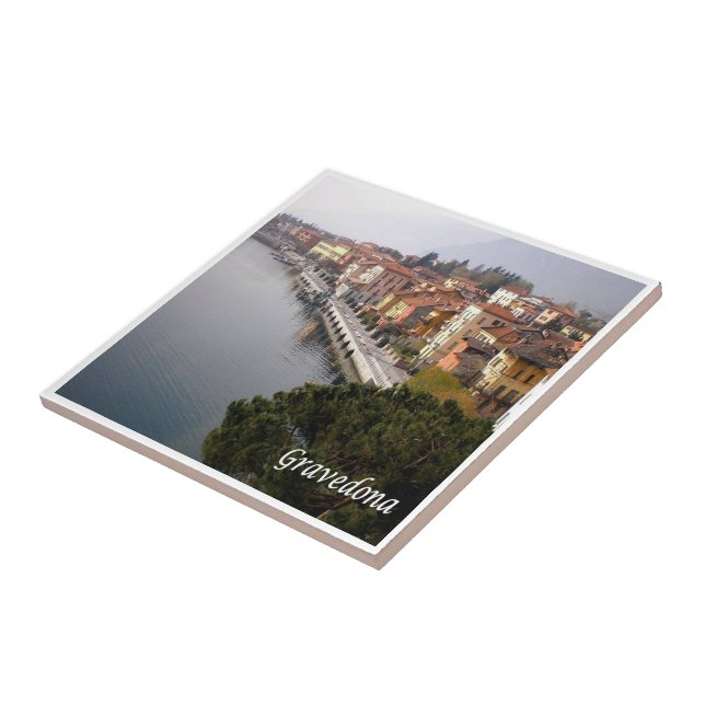 GAL044 GRAVEDONA, Lake Como, Italy, Tile (Side)