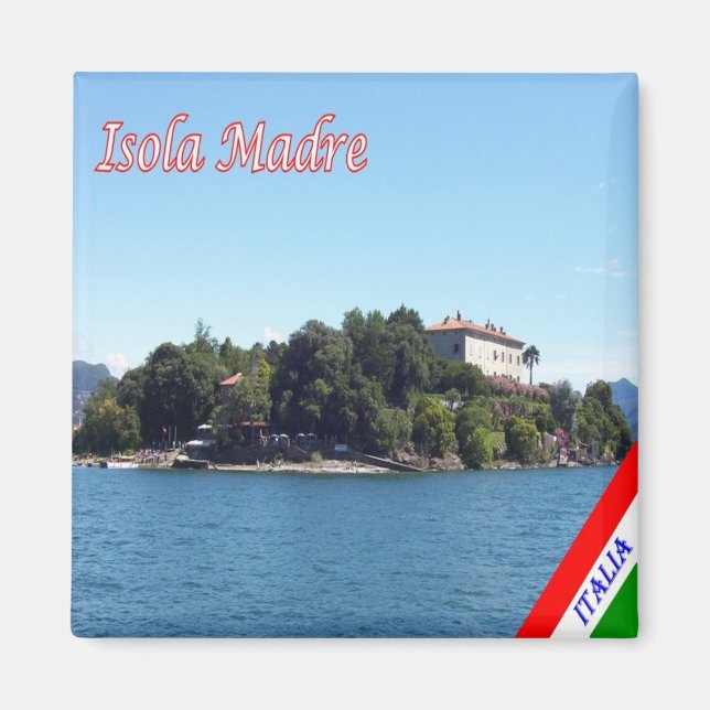 GAL053 ISOLA MADRE - Lake Maggiore Italy - Fridge  Magnet (Front)