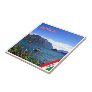 GAL061 LAKE COMO, View, Italy, Tile