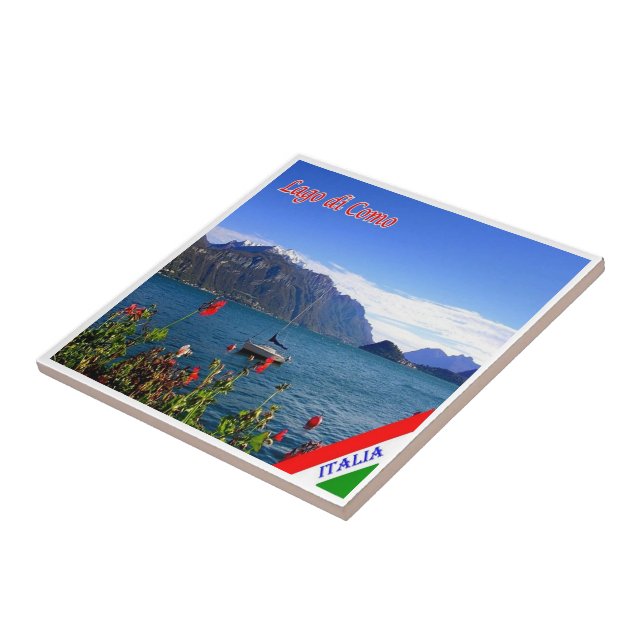GAL061 LAKE COMO, View, Italy, Tile (Side)