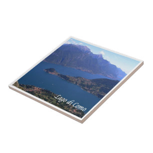 GAL063 LAKE COMO, Aerial View, Italy, Tile