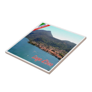 GAL071 LAKE ISEO Panorama, Italy, Tile
