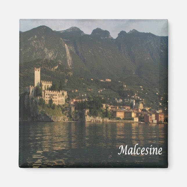 GAL085 MALCESINE, Lake Garda, Italy, Fridge Magnet (Front)