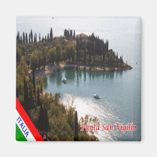 GAL098 PUNTA SAN VIGILIO, Lake Garda, Fridge Magnet