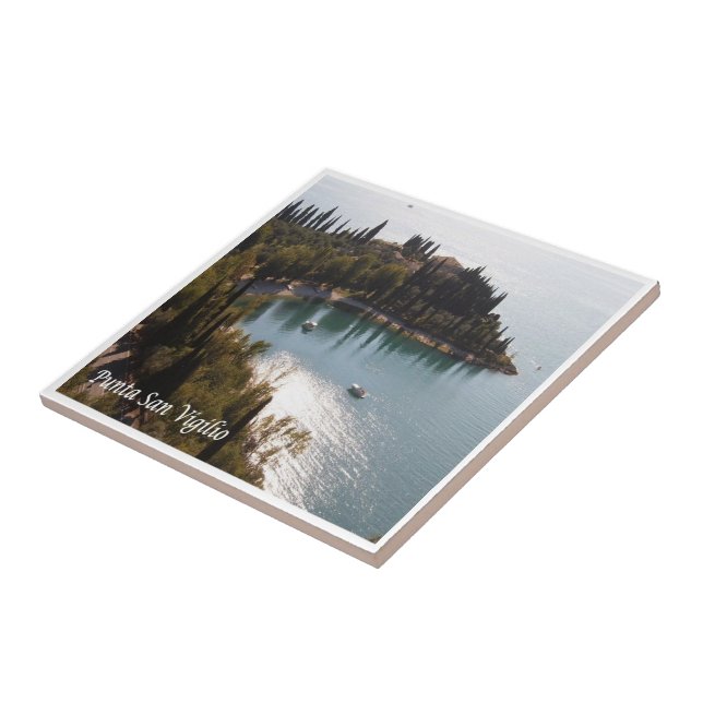 GAL099 PUNTA SAN VIGILIO Lake Garda, Italy, Tile (Side)