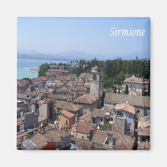 GAL110 SIRMIONE, Lake Garda, Italy, Fridge Magnet (Front)
