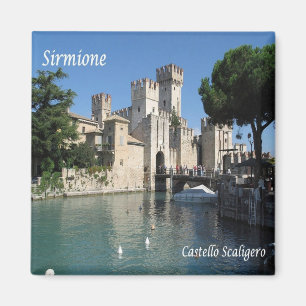 GAL111 SIRMIONE, Lake Garda, Castle Scaligero,  Magnet
