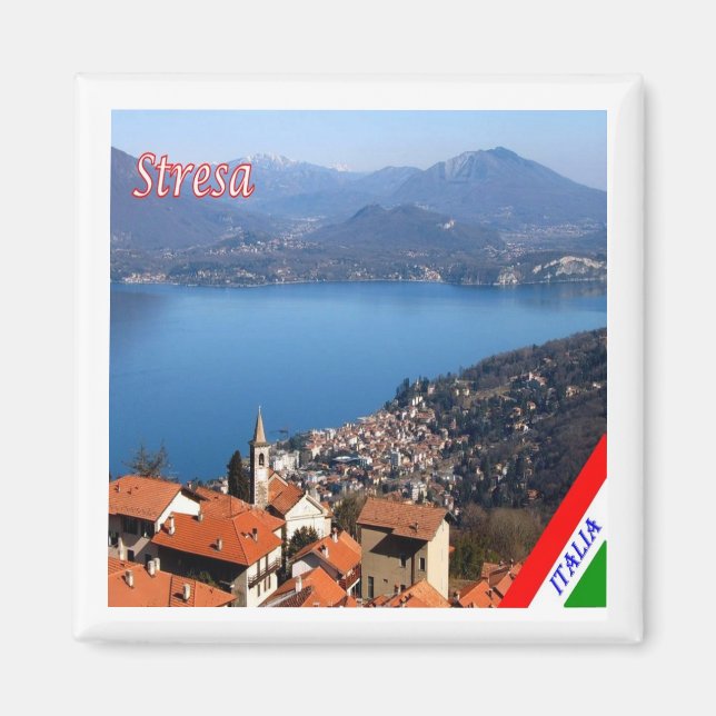 GAL115 STRESA, Lake Maggiore, Italy, Fridge Magnet (Front)