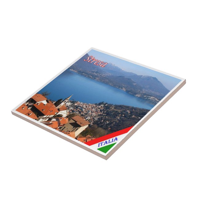 GAL115 STRESA, Lake Maggiore, Italy, Tile (Side)