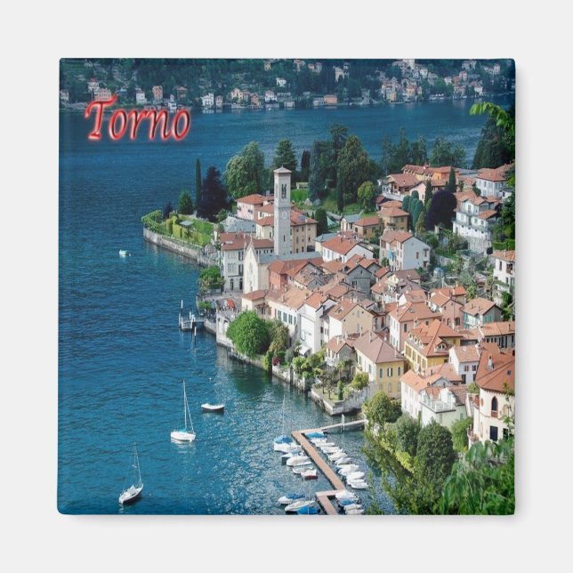 GAL123 TORNO, Lake Como, Italy, Fridge Magnet (Front)