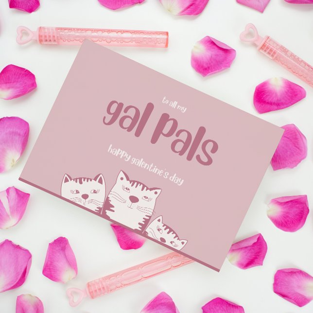 Gal Pals Galentines day Cute Valentines days Holiday Postcard (Creator Uploaded)
