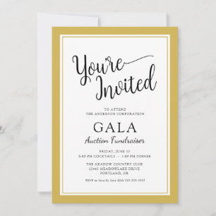 Gala Auction Fundraiser Corporate Business Invitation