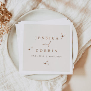 GALA Bohemian Terracotta Celestial Star Desert Nap Napkin