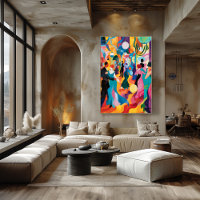 Gala Dance: Fauvist Art with Movement and Color