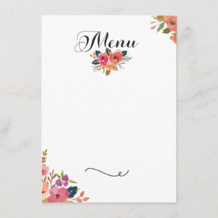 Gala Menu Invitation