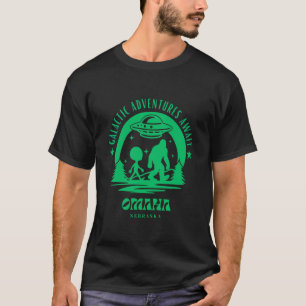 Galactic Adventures Await Omaha Nebraska T-Shirt