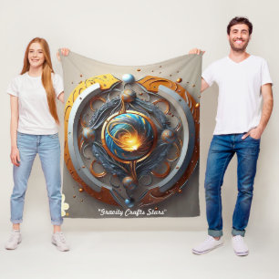 "Galactic Birth" Fleece Blanket